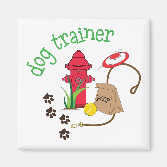 Hund Trainer Magnet (Framsidan)