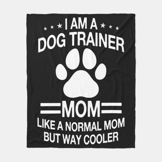 Hund Trainer Mamma för kvinnor Fleecefilt (Framsidan)