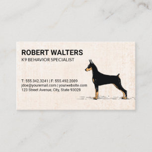 Hund Trainer Webbplats Beteendespecialister Visitkort