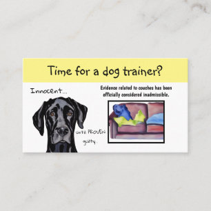 Hund Trainer Whimsical Hund Gult Highlight Visitkort