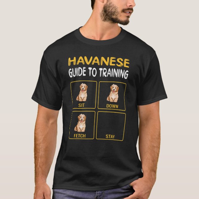 Hund Training Bichon Havanais T Shirt (Framsida)