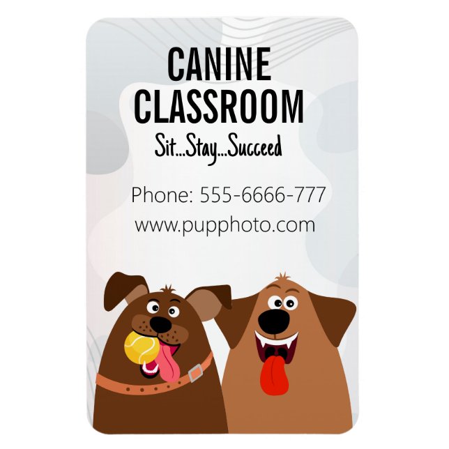 Hund Training Business Anpassningsbar Magnet (Vertikal)