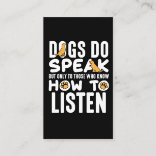 Hund tränare Djurälskare Djurhundens marionettv Visitkort