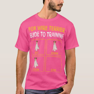Hund Träning Funny Wire Fox Terrier T Shirt