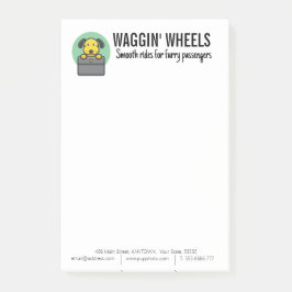 Hund Transport Business Anpassningsbar Post-it Block