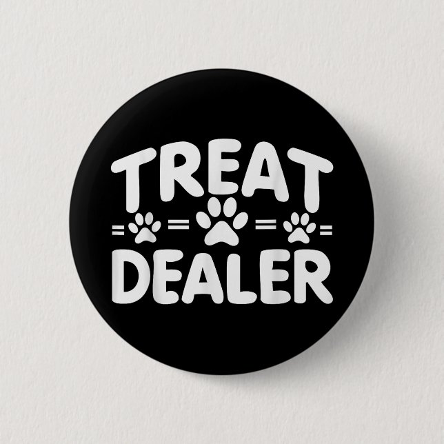 Hund Treat Dealer, Hundägare Rolig hund Älskare Knapp (Framsida)