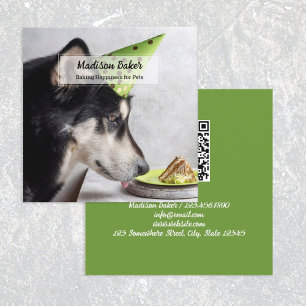 Hund Treats Pet Bakery QR Fyrkantigt Visitkort