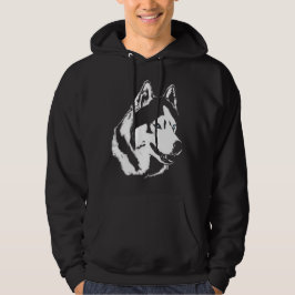 Hund tröja för tröja för Husky Hoodievargkonst Sweatshirt