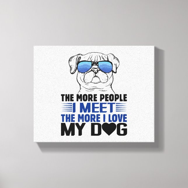 Hund tröja Hund tröja Anpassningsbar Hund tröja Canvastryck (Framsida)