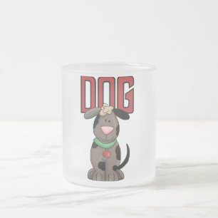Hund tröja och gåvor frostad glasmugg