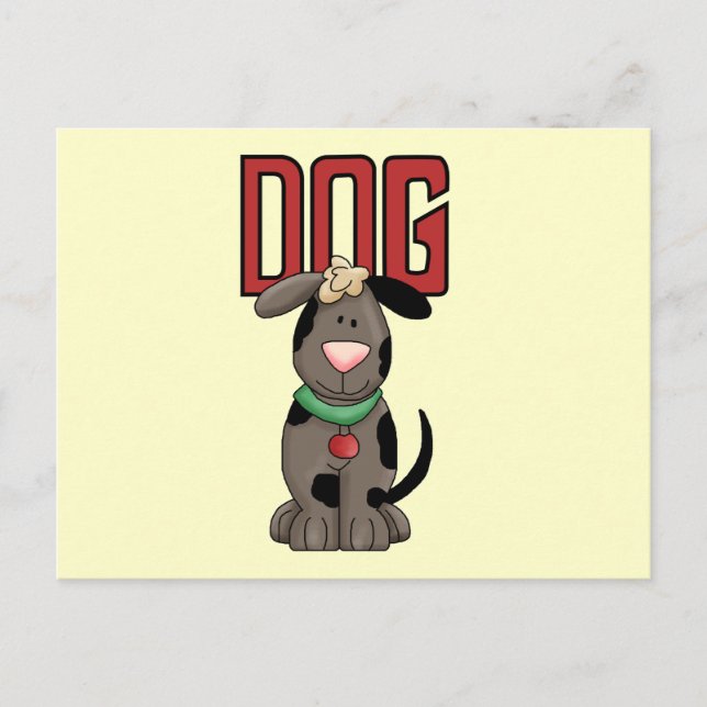 Hund tröja och gåvor vykort (Framsida)