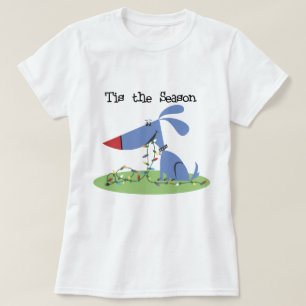 Hund Tshirts och presenter för säsongen Helgdag