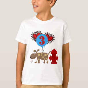 Hund Tshirts och presenter för tredje födelsedag