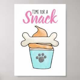 Hund-ty Bord-tecken - snack, behandla Poster