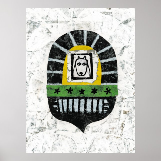 Hund under Bryggan Poster väggkonst (Framsidan)