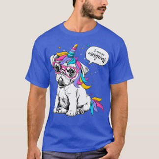 Hund Unicorn i Am så Magic T Shirt