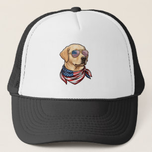 Hund Usa Flag Solglasögon Bandana Keps
