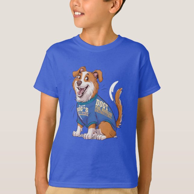 Hund utan villkor för Kärlek T Shirt (Framsida)