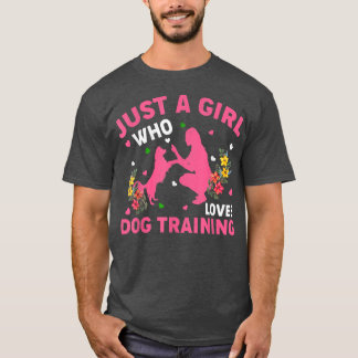 Hund utbildar bara Älskare en flicka som Kärlek Hu T Shirt