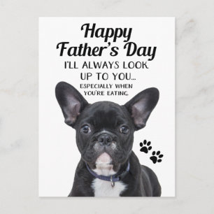 Hund vakta alltid upp vykortet Fars dag Vykort