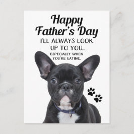 Hund vakta alltid upp vykortet Fars dag Vykort
