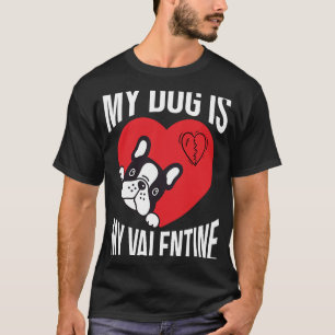Hund Valentindagen Manar Kvinnor T Shirt