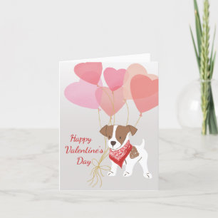 Hund Valentine Card från Jack Russell Terrier Kärl Helgkort