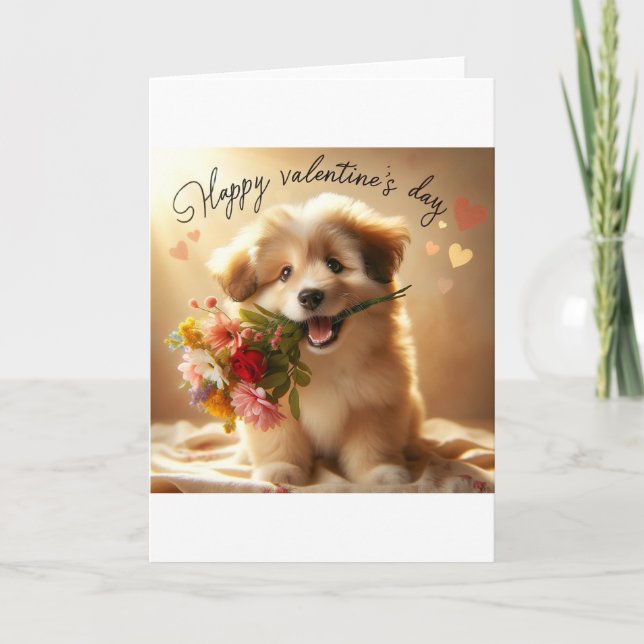 Hund Valentinkort Tack Kort (Framsida)