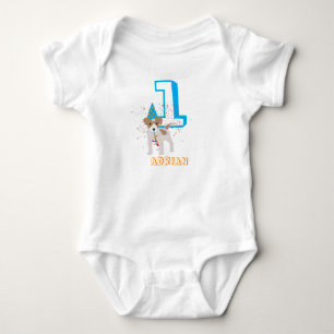 Hund Valp Djur Födelsedagsfest Barn Ålder T Shirt