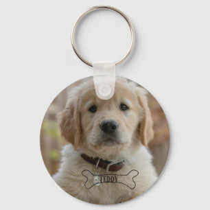 HUND VALP FOTO NAMN BEN BÄSTA HUND MAMMA PAPPA MOD NYCKELRING