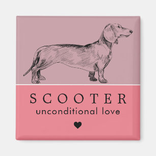 Hund Valp Personligt Namn Magnet