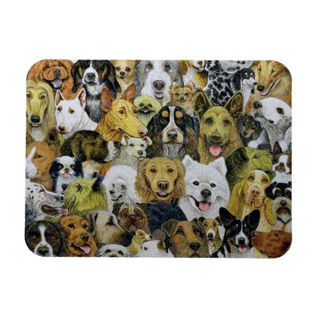 Hund Vänner Magnet (Horisontell)
