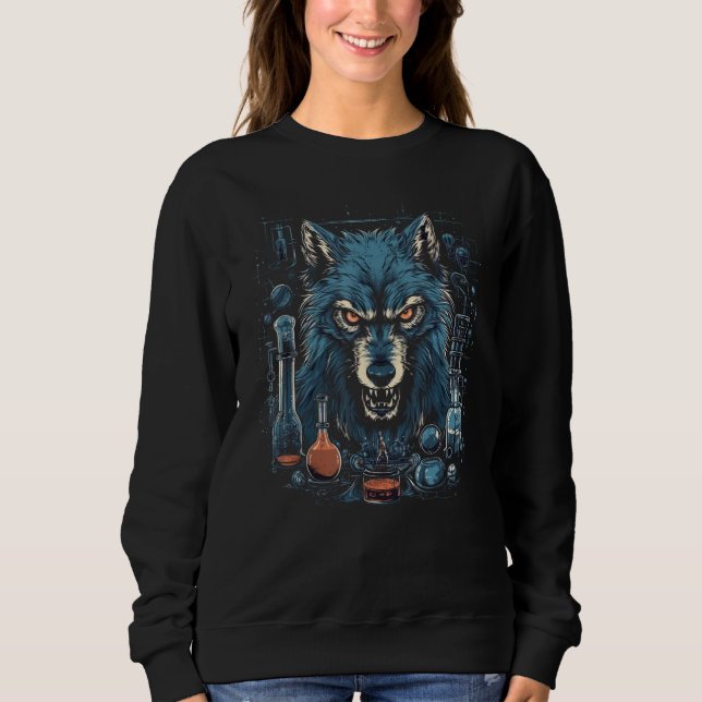 Hund Varg Werevarg Cerberus Hellhound Mythos 3 T Shirt (Framsida)