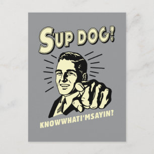 Hund: Vet vad jag är Sayin Vykort