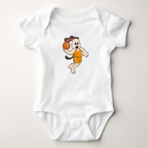 Hund vid Basketball Sports T Shirt