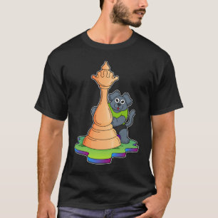 Hund vid Chess med Chess biet Queen T Shirt