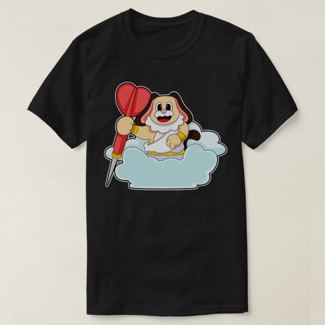 Hund vid Darts med Dart 1 T Shirt (Design framsida)