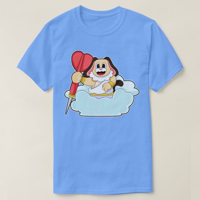 Hund vid Darts med Dart 2 T Shirt (Design framsida)