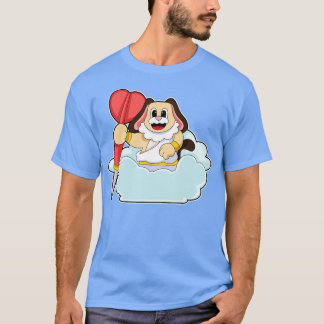 Hund vid Darts med Dart 2 T Shirt