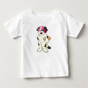 Hund vid fotbollssport t shirt