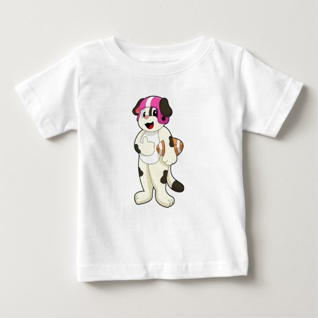Hund vid fotbollssport t shirt (Framsida)