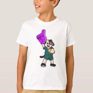 Hund vid fotbollssport t shirt