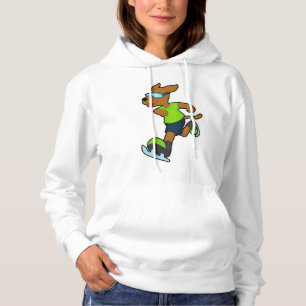 Hund vid Ice-skridskor med Goggles T Shirt