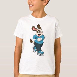 Hund vid isrocka med isskiffer t shirt