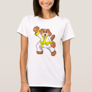 Hund vid Karate Martial Arts T Shirt