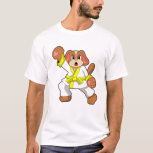 Hund vid Karate Martial Arts T Shirt