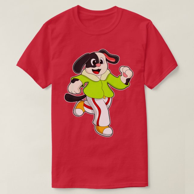 Hund vid körning 3 t shirt (Design framsida)