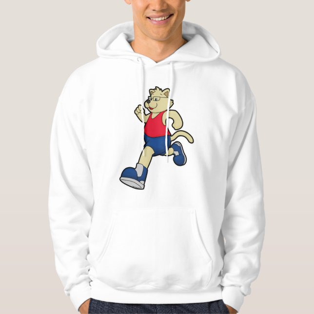 Hund vid körning med glas hoodie (Framsida)