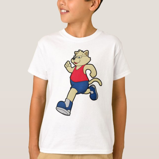 Hund vid körning med glas t shirt (Framsida)