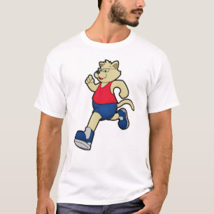 Hund vid körning med glas t shirt